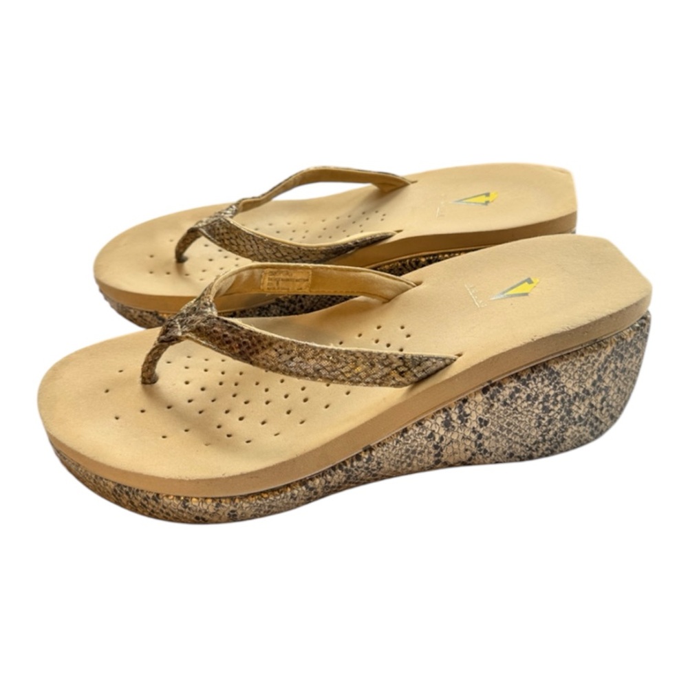 Y2K Volcom Snake Platform Wedge Platform Sandals size 7 Women’s